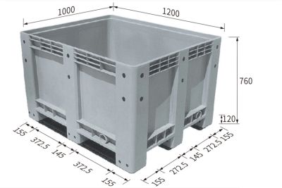 Pallet hộp 1200x1000x760 (Solid)